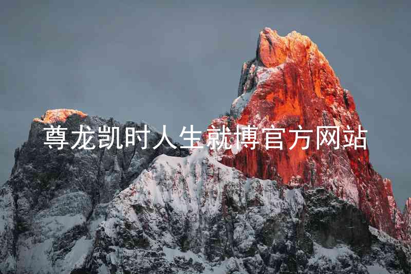 尊龙凯时人生就博官方网站